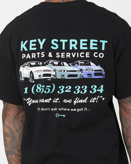 Key Street Parts And Service T-Shirt Black