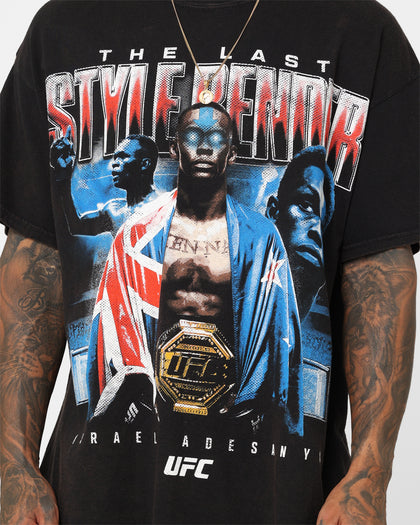 UFC By Goat Crew Israel Adesanya Last Stylebender Vintage T-Shirt Black Wash