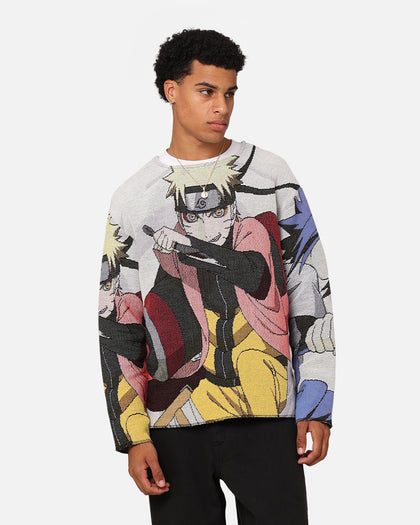 Goat Crew X Naruto Shippuden Tapestry Sweater Off White/Multi