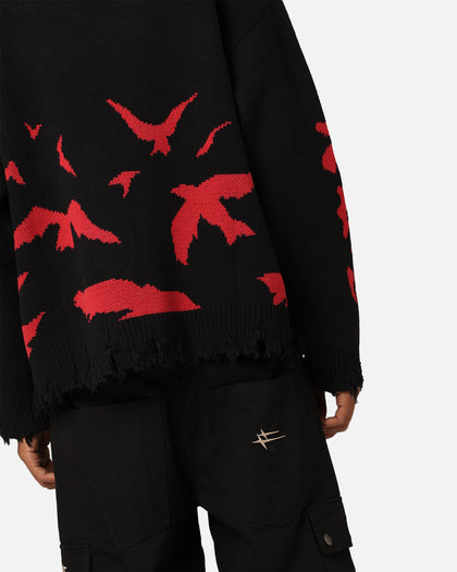 Goat Crew X Naruto Itachi Knit Sweater Black/Red