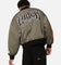 Loiter Shadow Cropped Bomber Jacket Khaki