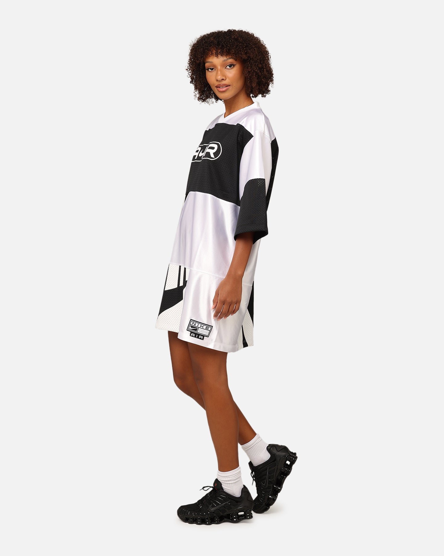 nike black and white dress