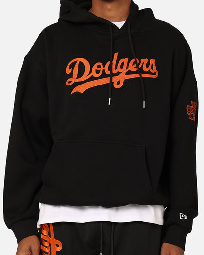 New Era Los Angeles Dodgers 'Scary Nights' Oversized Hoodie Black/Orange