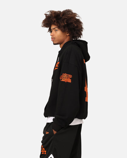 New Era Los Angeles Dodgers 'Scary Nights' Oversized Hoodie Black/Orange