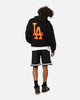 New Era Los Angeles Dodgers 'Scary Nights' Oversized Hoodie Black/Orange