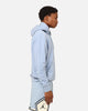 Jordan Essentials Statement Wash Fleece Pullover Hoodie Blue Grey