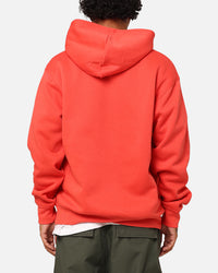 Jordan Essentials Brooklyn Fleece Printed Pullover Hoodie Lobster/White
