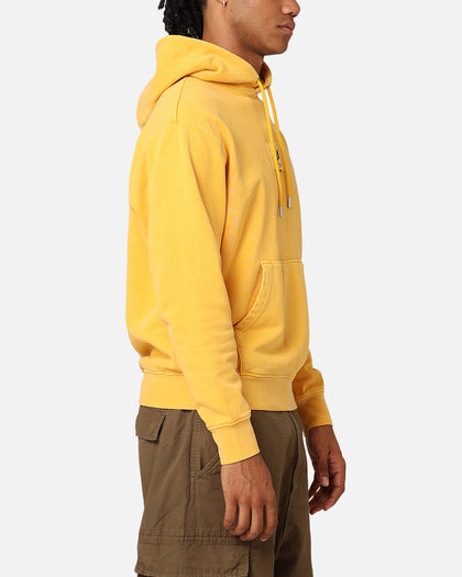 Jordan Essentials Flight Fleece Washed Pullover Hoodie Yellow Ochre