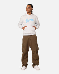Jordan Flight MVP Fleece Pullover Hoodie Pure Platinum