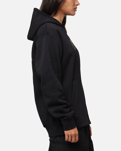 Jordan X Paris Saint-Germain Fleece Pullover Hoodie Black/Cargo Khaki