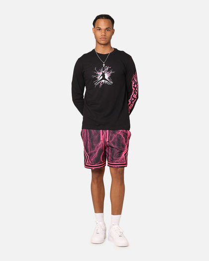 Jordan Dri-FIT Sport Long Sleeve Graphic T-Shirt Black/Hyper Pink
