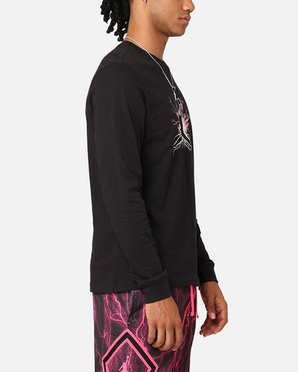 Jordan Dri-FIT Sport Long Sleeve Graphic T-Shirt Black/Hyper Pink