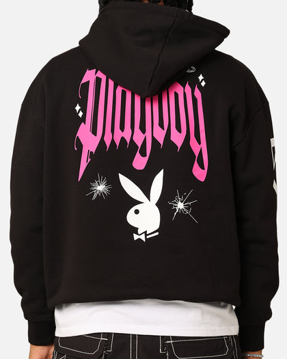 Playboy Card Hoodie Black