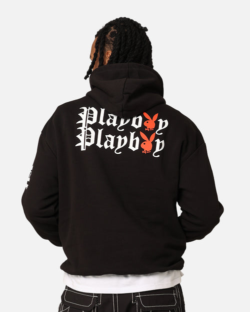 Playboy Gothic Stack Hoodie Black