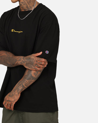 Champion Embroidered T-Shirt Black