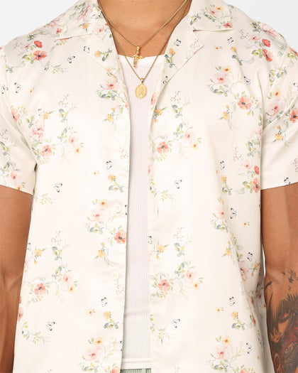 XXIII Anthony Button Up Shirt Cream/Red/White