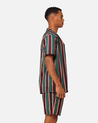 XXIII Steven Stripe Button Up Shirt Multi/Black