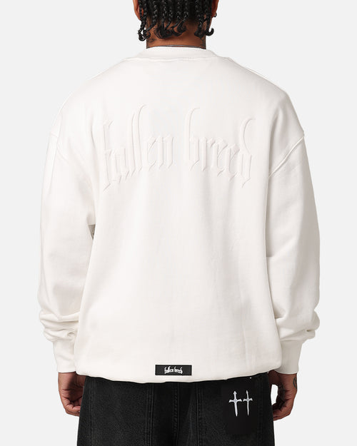 Fallen Breed Monogram Crewneck White/White