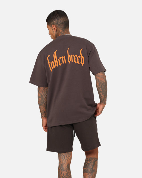 Fallen Breed Monogram T-Shirt Charcoal/Orange