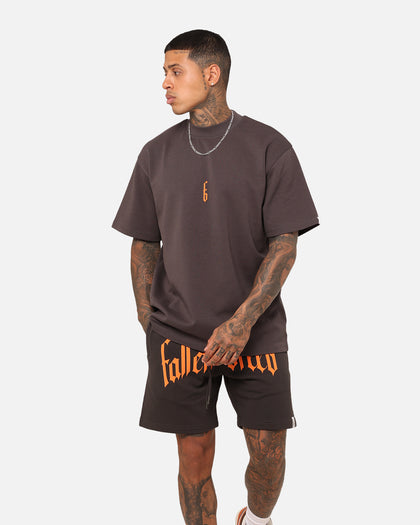 Fallen Breed Monogram T-Shirt Charcoal/Orange