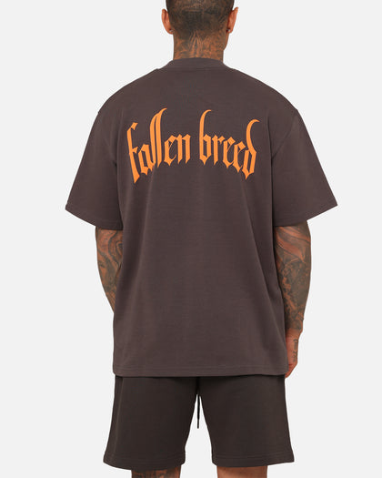 Fallen Breed Monogram T-Shirt Charcoal/Orange