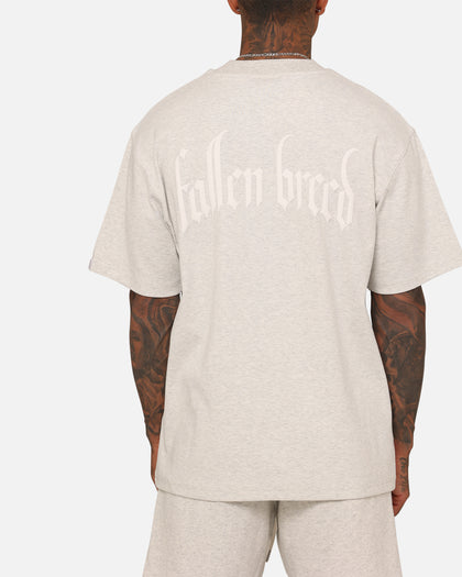 Fallen Breed Monogram T-Shirt Grey Marle/White