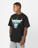 Mitchell & Ness Chicago Bulls Ice Blue Logo T-Shirt Faded Black