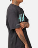 Mitchell & Ness Miami Heat Ice Blue Logo T-Shirt Faded Black