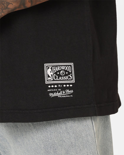 Mitchell & Ness Los Angeles Lakers Ice Blue Logo T-Shirt Faded Black