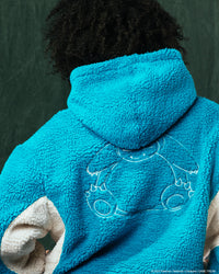 Pokémon By Loiter Snorlax Sherpa Hoodie Green/Off White
