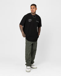 Carre Fallen Oversized T-Shirt Black