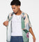 X-Large Cactus Pattern Short Sleeve Shirt Beige