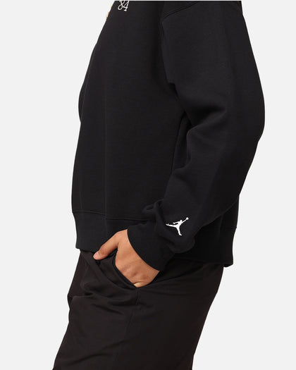 Jordan Women's Brooklyn Fleece Crewneck Black/Sail