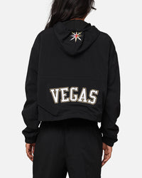 Pro Standard Women's Vegas Golden Knights Woven Half Zip Cropped Jacket Black