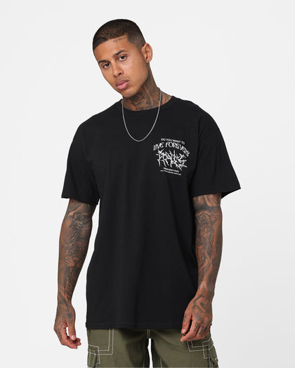 Rats Get Fat Rats Live Forever T-Shirt Black