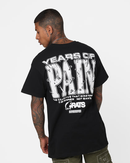 Rats Get Fat Years Of Pain T-Shirt Black