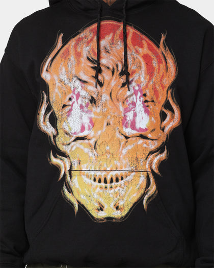 Last Kings Fiery Skull Hoodie Black