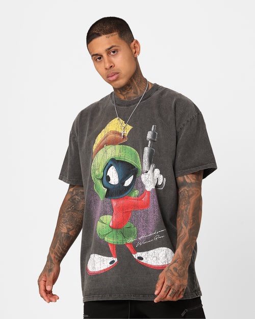73Studio X Warner Bros. Marvin The Martian Vintage Heavyweight T-Shirt Black Wash