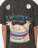 American Thrift X Aaahh!!! Real Monsters Krum Heavyweight Vintage T-Shirt Black Wash