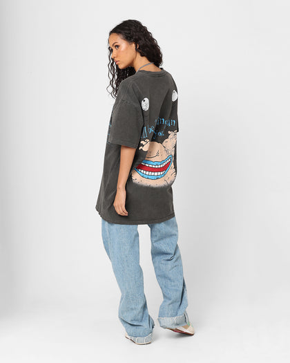 American Thrift X Aaahh!!! Real Monsters Krum Heavyweight Vintage T-Shirt Black Wash