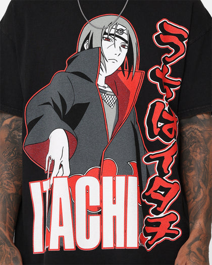 Goat Crew X Naruto Itachi Vintage T-Shirt Black Wash