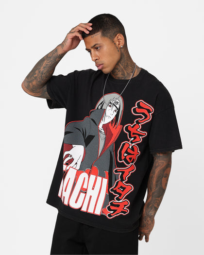 Goat Crew X Naruto Itachi Vintage T-Shirt Black Wash