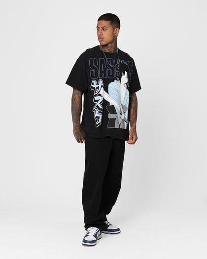 Goat Crew X Naruto Sasuke Vintage T-Shirt Black Wash