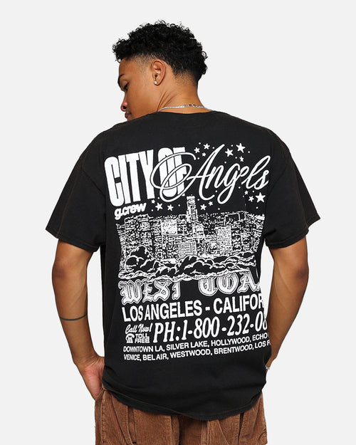 Goat Crew The City Of Angels T-Shirt Black Wash