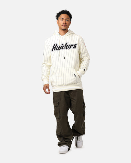 Pro Standard Las Vegas Raiders Pinstripe Hoodie Eggshell/Yellow