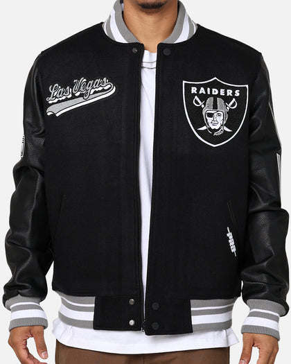 Pro Standard Las Vegas Raiders Wool Varsity Jacket Black/Grey