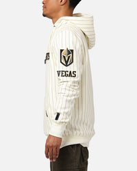 Pro Standard Vegas Golden Knights Pinstripe Hoodie Eggshell/Yellow