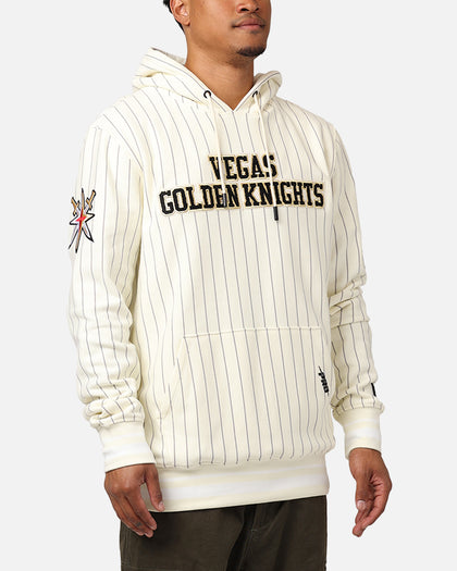 Pro Standard Vegas Golden Knights Pinstripe Hoodie Eggshell/Yellow