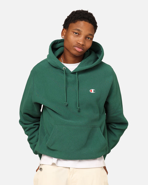 Champion Reverse Weave Small C Hoodie Spruce Willis Culture Kings NZ
