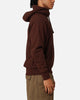 Champion Reverse Weave Small C Hoodie Brown